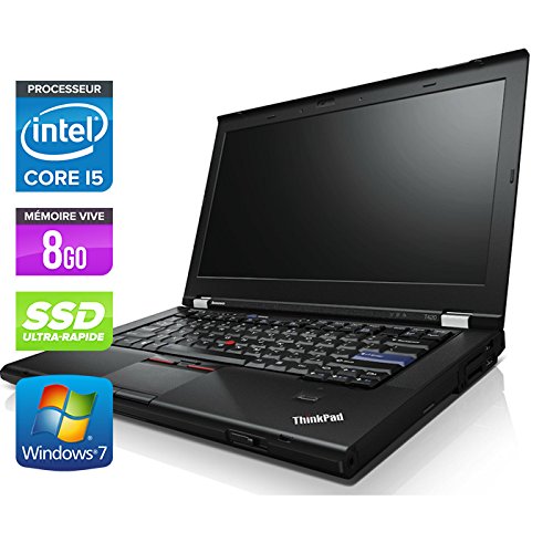 spécification Lenovo ThinkPad T420 - PC portable - 14'' - Noir (Intel Core i5-2520M / 2.50 GHz, 8 Go de RAM, Disque dur 128 Go SSD, Graveur DVD, Webcam, Windows 7 Professionnel)