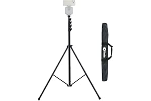 XbotGo Update T4 Tripod for Soccer/Basketball Games Recording: Up to 13 Feet, Extra Quick-Release Mount, Storage Bag, Non-Slip Feet, Wind Resistant, 1/4” Screw Compatible with XbotGo Chameleon