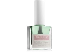 NAILKIND Clear Nail Polish - Nail Strengthener - 2-1 - Base-Coat Nail Varnish - Vegan Nail Lacquer Peta Certified Cruelty Free - Quick Drying Long Lasting - Chip Resistant Manicure - 8ml