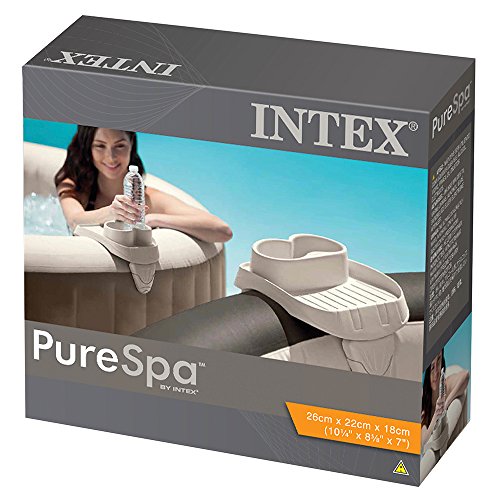 Intex Whirlpoolzubehör Kunststoff-Getränkehalter für Pure SPA, beige, 26 x 22 x 18 cm - 3