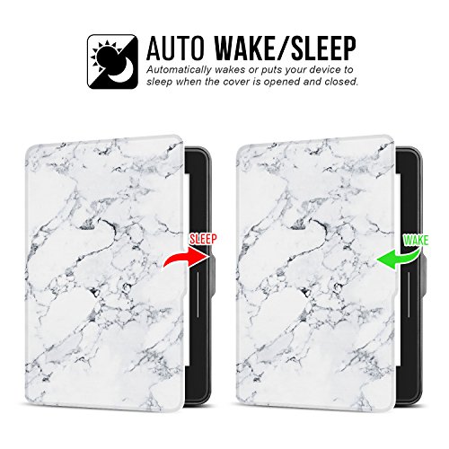 Ayotu Kindle Voyage H  lle--Case Cover Mit Auto Sleep Wake Funktion nur geeignet f  r Amazon Kindle Voyage   6  Zoll 2014  KV-09 The Marble Pattern