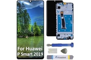 Int'x Display für Huawei P Smart 2019 Pot-LX1 Pot-LX3 LCD Bildschirm Ersatz Touchscreen mit Werkzeug Schwarz mit Rahmen Hohe Qualität