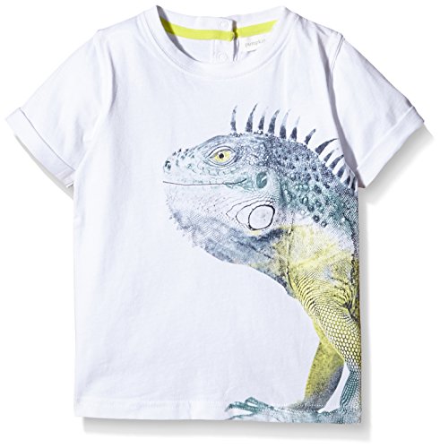 Pumpkin Patch Baby-Boys Chameleon Tee Plain T-Shirt, White (Clean White), 12-18 Months (Manufacturer Size:12-18M))