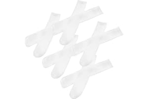 Milisten 6 Paires Vierge Chaussette de Sublimation Blanche Chaussettes D' athlétisme Imprimable Sublimation Sublimation Droite Chaussette de Unisexe Chaussettes D' équipage pour