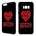 Produktbild Premium Handyhülle King & Queen - Apple Hardcase Rose Gold Valentine Love, Handymodell:Apple iPhone 8, Hüllendesign:Design 6 | Hardcase Schwarz