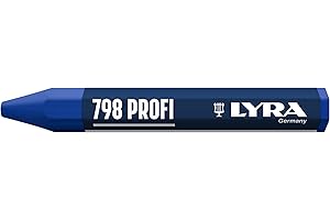 Lyra 4880051 - Lyra creyones de cera 798 de contenido forma hexagonal de 12 piezas, azul,