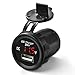 Produktbild XCSOURCE® USB Auto Ladegerät + Voltmeter Rot LED Digital Anzeigen Auto Batterie Stromspannung Monitor DC 12V-24V für Handys MA925