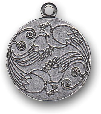 Pendant Charm/Talisman/Fengshui The Phoenix - Renewal and Hope 2.5 x 3.0 cm