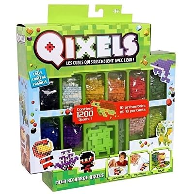 Asmokids Kanaï Kids - KK87071 - Mega Recharges Qixels - 1200 Cubes - Saison 2 - Multicolore