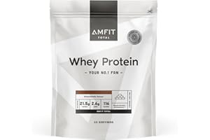 ‎AMFIT NUTRITION Amazon-Marke: Amfit Nutrition TOTAL Whey Protein Pulver, Geschmacksrichtung: Stracciatella, 33 portions, 1 kg (1er Pack),