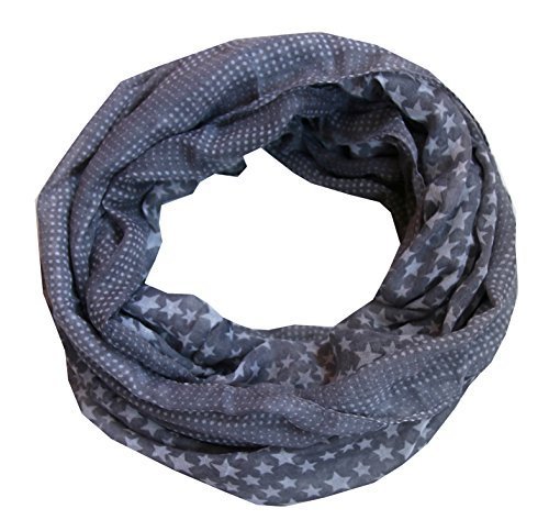 Preisvergleich Produktbild Sterne Loop Schal (grau)