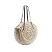 Produktbild Colinsa Frauen-Sommer-Strand-Taschen-große Häkelarbeit-Stroh-umsponnene Strand-Wasserpflanze-umsponnene gesponnene Strand-Tasche Doppelzweck-Reise-Riemen-Umhängetasche