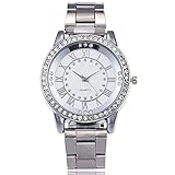 Gaddrt Casual Analog Armbanduhr Quarz Edelstahl Band Marmor Band Uhr Geschenk, silberfarben