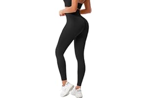 Zhiaek Mallas Deporte Mujer Cintura Alta Leggins Mujer Push Up Elástico Sin Costuras Pantalon Deporte Ropa Deportiva Mujer para Yoga Fitness Pilates Training