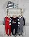 The Essential One - 3 Pack Baby Boys Slogan Sleepsuits - ESS113 - 0-3 Months