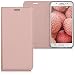 Produktbild kwmobile Hülle Flip Case für Samsung Galaxy J7 (2016) - Aufklappbare Schutzhülle aus Kunstleder Tasche im Flip Cover Style in Rosegold