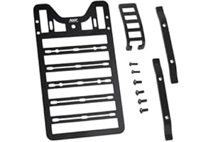 Levigo Portaequipajes de metal RC con escalera de escalada compatible con Traxxas 1/18 TRX-4M Bronco RC piezas de actualización bandeja de equipaje cesta de carga