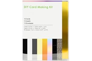 Bocguy Karten Zur Verwendung für Cricut Joy, 12-Pack Karten mit Briefumschläge für DIY Geschenk Grußkarten Einladung