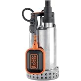 BLACK+DECKER BXUP750XCE Tauchpumpe f&uuml;r Klarwasser (750 W, max. F&ouml;rderleistung 11.000 l/h, max. F&ouml;rderh&ouml;he 8,5 m)