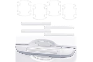 COYUN 8 Pcs Transparente Adhesivo Películas Protectoras para Manijas de Coche, Manija de la Puerta del Automóvil Protector contra Rasguños, Evitar Arañazos, Película de Protección de Pintura