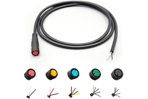 HUDAMZKY Ebike Cable Extension Julet Female Male 2/3/4/5/6 Pin Ebike Extension Connector Waterproof Plug for Electric Bicycle Display Throttle PAS Ebike Parts Extend Cable (2Pin Female)