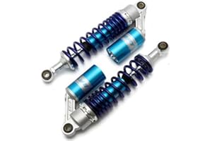 Hegeiisy 320 mm 12.5 Inch 7 mm Spring Universal Motorcycle Shock Absorber Rear Suspension ATV Quad Scooter Dirt Bike for CBR600 CBR400 CB500 YZF XC EXC XCF Blue