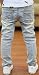 EKU Boys Ripped Splicing Washed Zipper Patched Denim Jeans Pants 7-8y blue