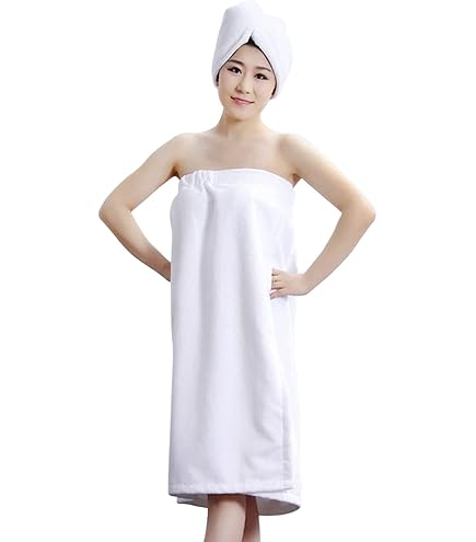Serviette De Bain Femme Douce Drap De Bain Séchage Rapide Peignoir De