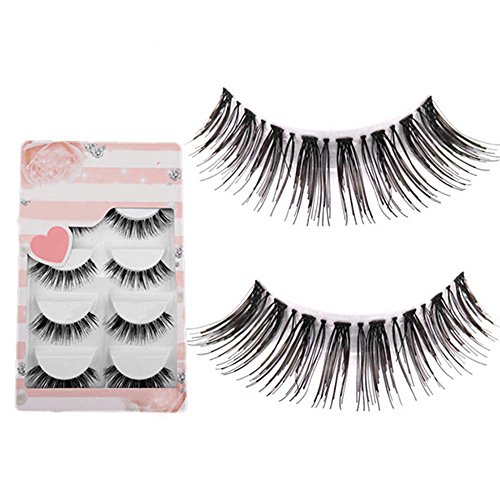 Natural 5 Pairs Handmade Soft Sparse Eye Lash Extension Makeup False Eyelashes
