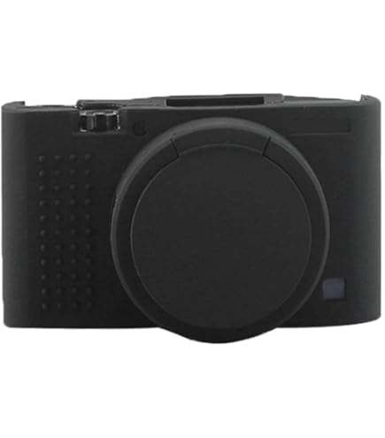 RX100 III IV V VI-hoes, Zakao zachte siliconen tas, lichtgewicht slanke rubberen beschermende digitale cameratas voor Sony RX100 III IV V VI (zwart