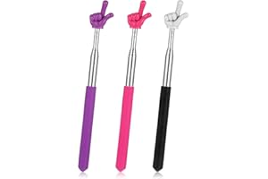 TPZORJX 3 Pièces finger pointer,Bâton De Lecture De Doigt Télescopique,Bâton De Pointeur,Pointeur Télescopique,Pointeur De Doigt,Bâton De Pointage,Pointeur De Présentation,Bâton De Pointeur De Main