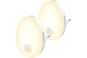 ‎LYRIDZ Lyridz Nachtlicht Steckdose mit Bewegungsmelder Strahlend Hell Plug-in Nachtlicht Dimmbar, Smart Warmweißes LED-Licht mit Einstellbarer Helligkeit für Kinder Schlafzimmer Küche Flur 2 Stück