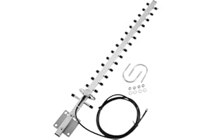 BEWINNER Antena Wifi para exteriores, conector RP-SMA 2.4Ghz 25dBi Direccional 2M Cable Antena inalámbrica Router Wifi para exteriores, Versátil Antena direccional de alto rendimiento Wifi Compatible con módem