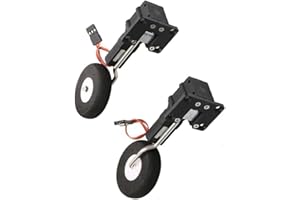 GENERIC Sparkhobby - Carrello di atterraggio retrattile digitale in metallo, 2 kg, 25 g, per RC ad ala fissa KTK SU27 KT Board Aircraft Part (2 pezzi A)