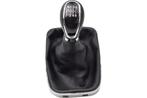 Kakulkomen 6 Gang Schaltknauf, Schalthebel Kopf Schalthebel Gaiter Boot Kit Kompatibel mit OPEL VAUXHALL Insignia 2008 2009 2010 2011 2012 2013 2014 2015 2016 2017 MT