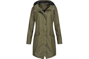 Vectry Abrigos Chaqueta Impermeable Chaqueta De Lluvia Sólida Para Mujer Sudadera Con Capucha Al Aire Libre Impermeable Abrigo Largo Abrigo A Prueba De Viento Chubasquero Mujer Abrigo Deporte Portátil