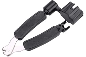 Alomejor Guitar String Winder Cutter y Bridge Pin Puller 3 en 1 Herramienta de reparación de Guitarra Funcional Muti para bajo de Guitarra