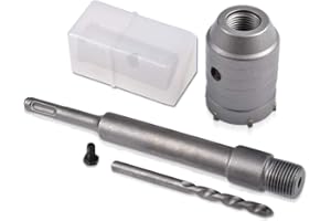 KATUR 65mm Frese Carotatrici a Tazza, SDS PLUS Set Seghe a Tazza Trapano Per Mattoni, Pareti In Calcestruzzo, Aperture Per L'Aria Condizionata