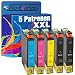 Produktbild PlatinumSerie® 5x Patrone XXL TE1811 TE1812 TE1813 TE1814 Black Cyan Magenta Yellow kompatibel zu Epson Expression Home XP-322 XP-325 XP-33 XP-402 XP-405