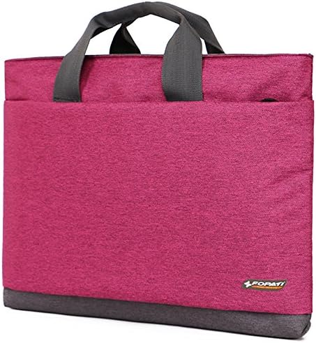 Awland Laptop Shoulder Big Bag Multi-functional Water Resistant Macbook Sleeve Laptop Handbag Briefcase Carry Bag Messenger Case for 17 Inch Macbook Laptop Notebook Computer - Purple