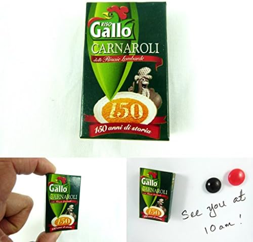 AlboTrade Miniature Magnet Riso Gallo Carnaroli (Italian Brand)