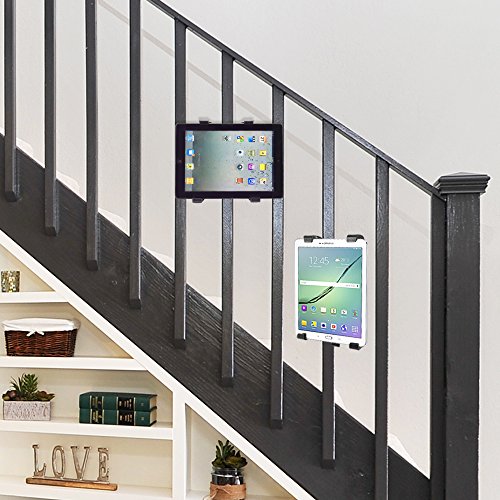 trellonics® Tablet Halterung Ständer – 360 Grad drehbar Flexible verstellbar Freisprecheinrichtung Gurt Klemme Ständer Halterung universell passend für iPad Mini iPad 2/3/4, iPad 5/iPad Air, Samsung Galaxy Tab S2/Tab A/Tab Pro/Tab 3, Google Nexus, eBook Reader und andere Tablets - 5