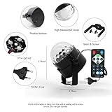 AOMEES Discokugel Disco Lichteffekte LED DiscoLicht Partylicht Disco Beleuchtung Partybeleuchtung Party licht Discolicht Bühnenbeleuchtung- 7 Farbe RGB Led Effekt DJ Licht Diskokugel Lampe für Disco, Geburtstag party,Xmas,Hochzeit, KTV, Weihnachten, Weihnachtsgeschenk ,Geschenk des neuen Jahres,Halloween,Zimmer, Bar,Bühne,Karaoke,Schlafzimmer,Club, Partei,Draussen(mit Fernbedienung) - 4