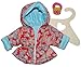 Produktbild Puppenkleidung Größe 28 - 35 Jacke Anorak Paisley Muster rot hellblau Winter Winterjacke rosa Mantel