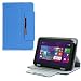 Produktbild UC Express® Hochwertige Tablet Schutzhülle für Acer Iconia One 10 A3-A30 Tasche Hülle mit Standfunktion kombiniert Schutz und Design in 9 verschiedenen Farben aus hochwertigem Kunstleder Cover Case Universal Schutzhülle Farbauswahl, Farben:Blau