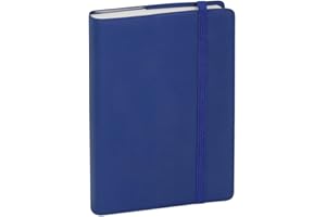 Exacompta - 15416E - Agenda de poche Journal 15S quadrillé Plastique - Fermeture par élastique et crayon - 9 x 14,6 cm - Janvier à décembre 2026 - Coloris aléatoire