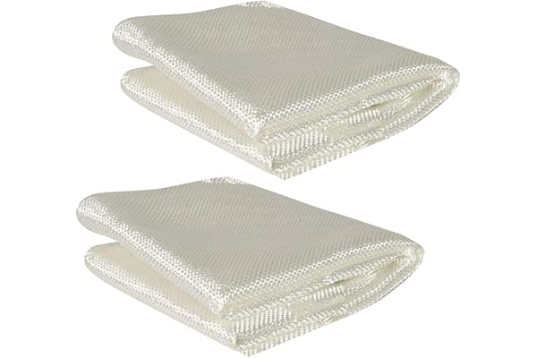 SONRET Woven Roving Fiberglass Sheet Roll 6Oz E-glass Fabric 50"x12 Ft -Fiberglass Cloth For Composite Reinforcement, Resin Work, Waterproofing, Boats, Automobiles, Pool &Structural Repairs(2 Pcs)