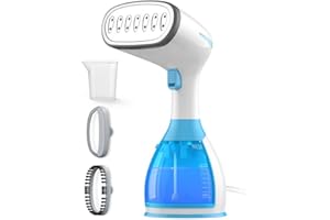 BANRIN Steamer for Clothes Steamer Handheld - 15s Fast Heat-up Portable Steamer with 9.5 Oz Big Water Tank, Handheld Steamer Garment Fabric Wrinkles Remover for Wet and Dry Ironing, Steam Iron with 2 Brush