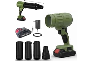 Starlyf Souffleur d'air Power Blower, jusqu'à 120 km/h, souffleur de feuilles, souffleur de jardin, portable puissant, sans fil, balaie le jardin, enlève la neige, sèche les voitures