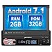 Produktbild PUMPKIN Android 7.1 Autoradio 1 Din Radio mit Navi Ausfahrbarem Display Unterstützt Bluetooth DAB+ WLAN 4G Android Auto USB MicroSD Aux 7 Zoll Universal